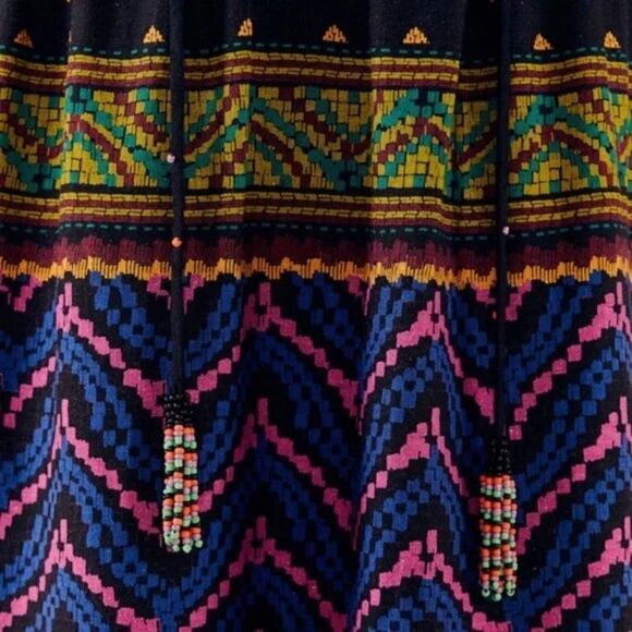 Farm Rio Forest Tapestry Split-Neck Midi Dress Size Small NWT - Picture 4 of 11